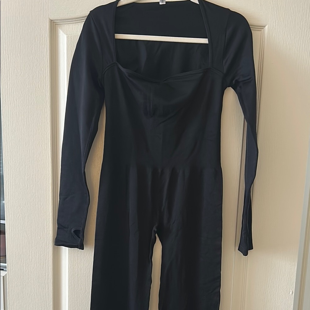 Athletic Black Jumpsuit